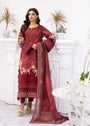 Blood red Unstitched for Women