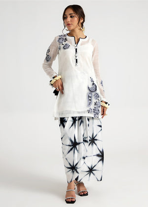 White Kurta Set for Women