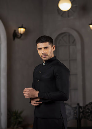 Black Waistcoat for Men