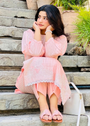 Peach pink Kurta Set for Women
