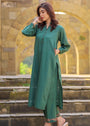 Green Kurta Set for Women