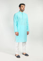 Dark cyan Kurta for Men