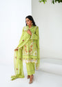 Herb green Kurta Set for Women