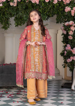 Orange Kurta Set for Girl