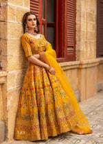 Mustard Lehenga for Women