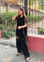 Black Kurta Set for Women