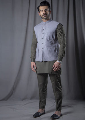 Grey Waistcoat for Men