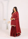 Maroon Gharara for Women
