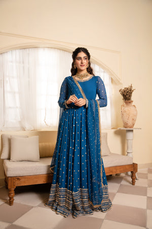 Blue Pishwas for Women