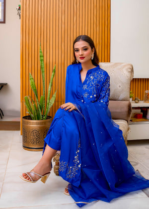 Royal blue Kurta Set for Women