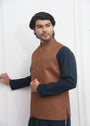 Camel brown Waistcoat for Men