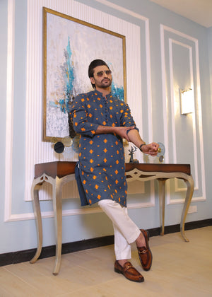 Green Kurta Set for Men