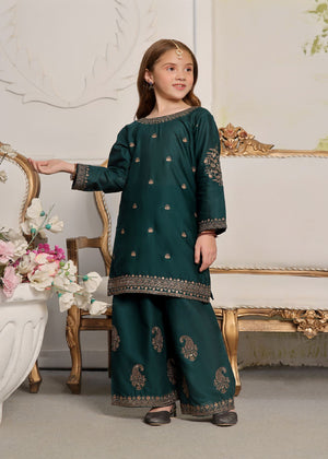 Green Kurta Set for Girl