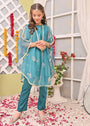Turquoise Kaftan for Girl