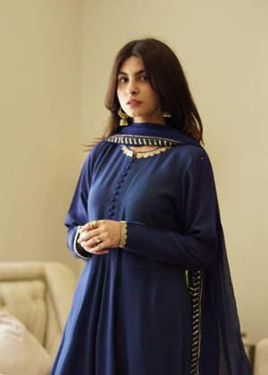 Midnight blue Pishwas for Women