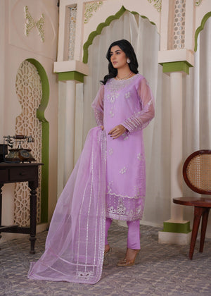 Lilac Kurta Set for Women