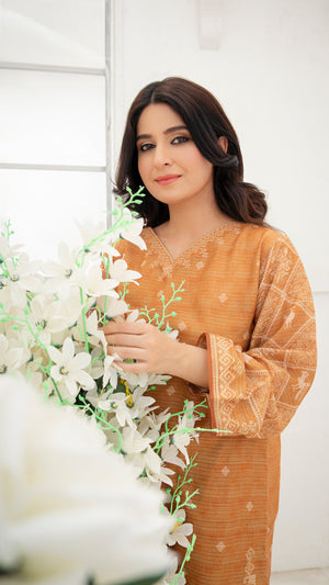 Mustard Kurta Set for Women