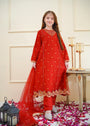 Tomato red Pishwas for Girl