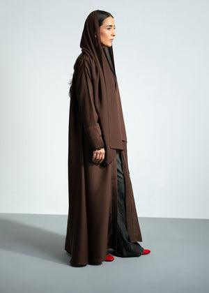 Chocolate brown Abaya for Women