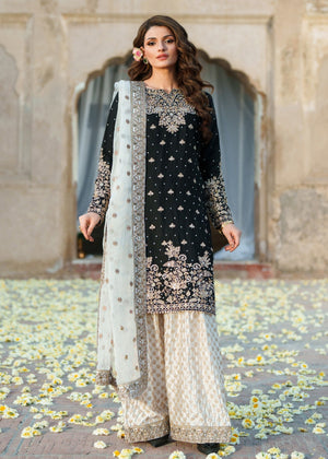 Black Kurta Set for Women