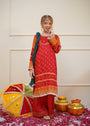 Rose red Sharara for Girl