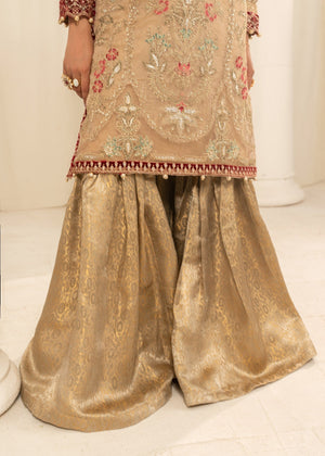Beige Gharara for Women