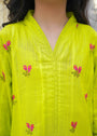 Key lime Kurta Set for Girl