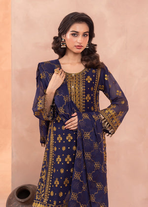 Navy blue Gharara for Women