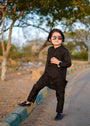 Jet black Kurta Set for Boy