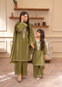 Olive green Kurta Set for Girl