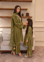 Olive green Kurta Set for Women