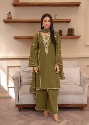 Olive green Kurta Set for Women