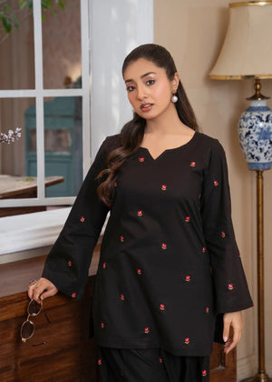 Black Kurta Set for Women