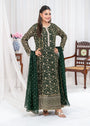 Bottle green Pishwas for Women