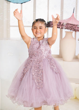 Purple ash Frock for Girl