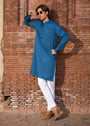 Teal Kurta for Men
