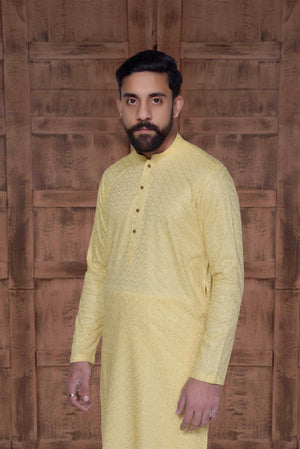 Lemon Kurta for Men