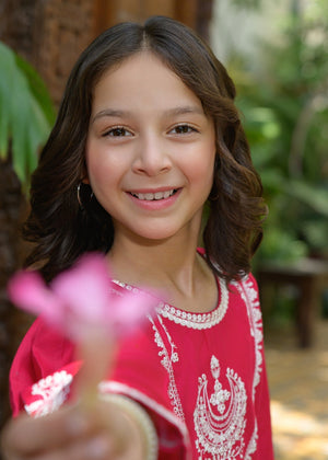 Shocking pink Kurta Set for Girl