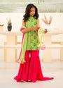 Neon green Gharara for Girl