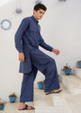Dark blue Kurta Set for Men