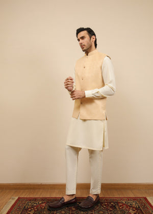 Ivory Waistcoat for Men