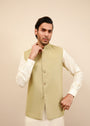 Pastel green Waistcoat for Men
