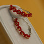 Blood red Earrings for Women