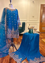 Sapphire blue Kurta Set for Women