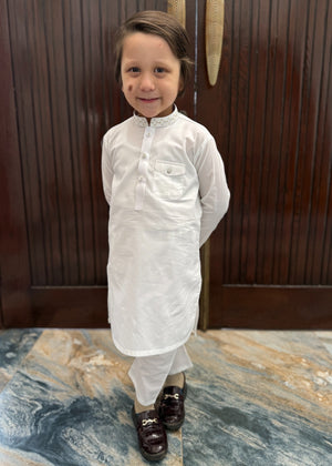Off-white Kurta Set for Boy