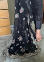 Black Kurta Set for Women