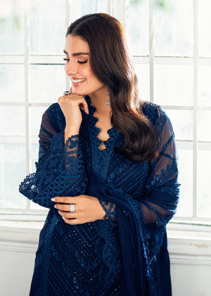 Navy blue Unstitched for Women