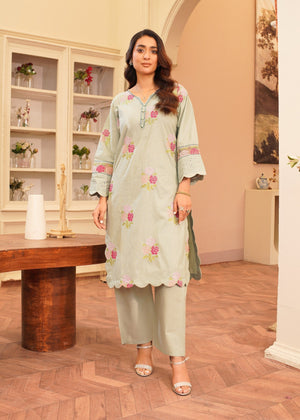 Pastel green Kurta Set for Women