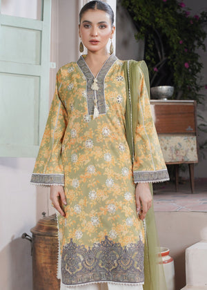 Olive green Unstitched for Women