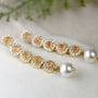 Peach orange Earrings for Women